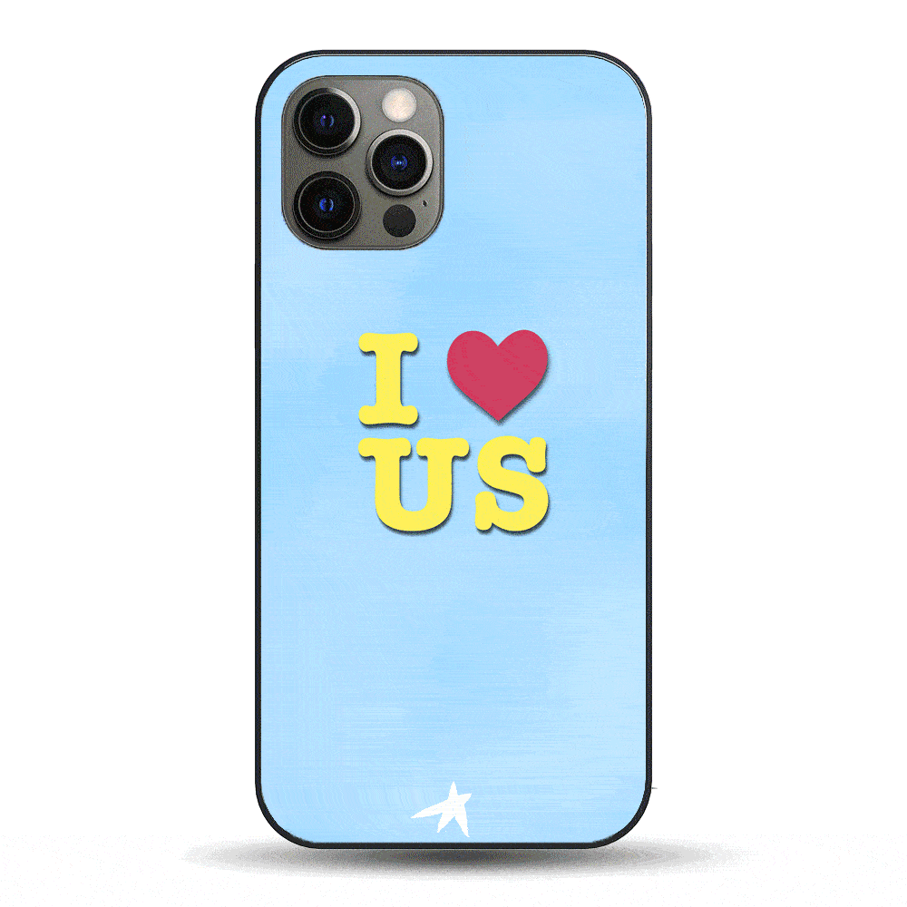 I Love US LED Phone Case