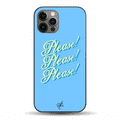 Please! X 3 Phone Case, Light Blue